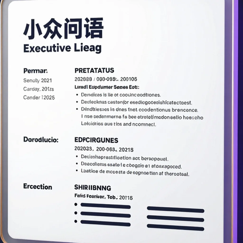 Executive Resume & Portfolio Template